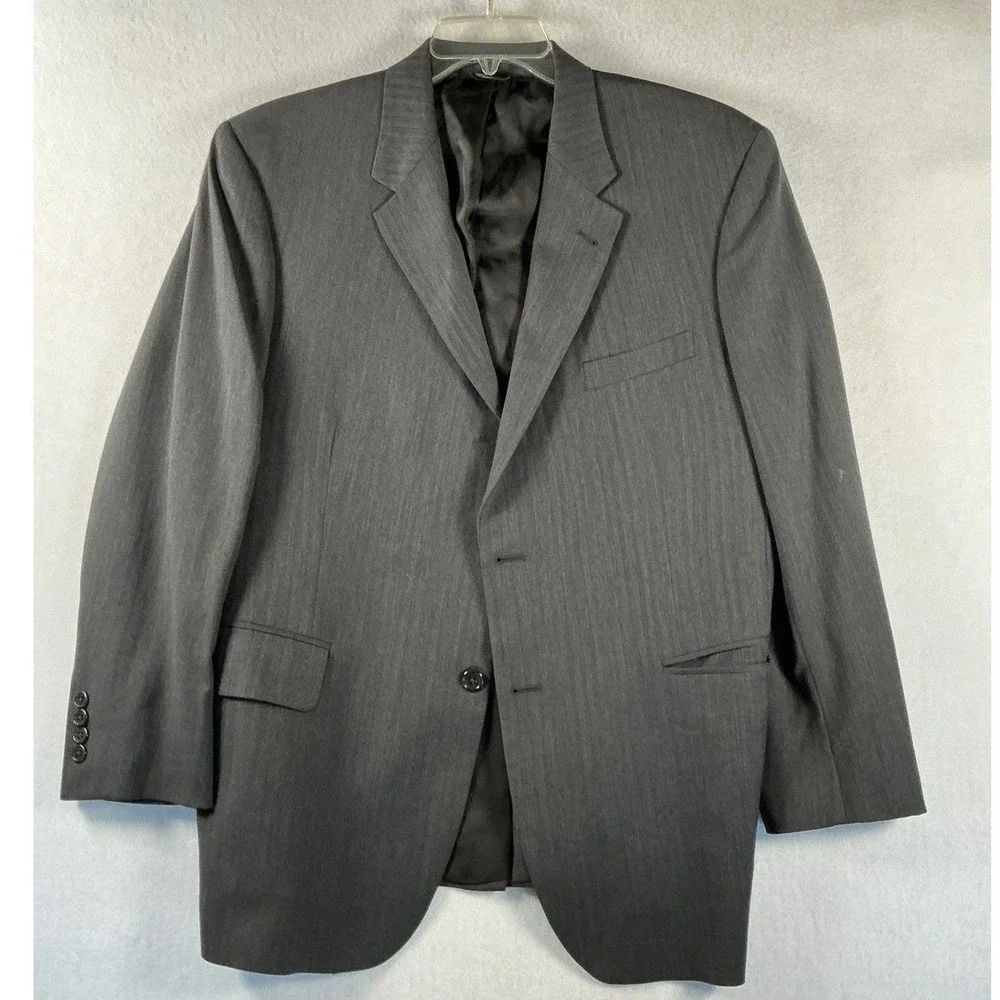 Jos. A. Bank Signature Collection Mens 42S Charcoal Grey 100% Wool Blazer Jacket